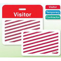 Clip-On Expiring Backpart for Badges - 1/2 Day/1 Day - Green Contractor